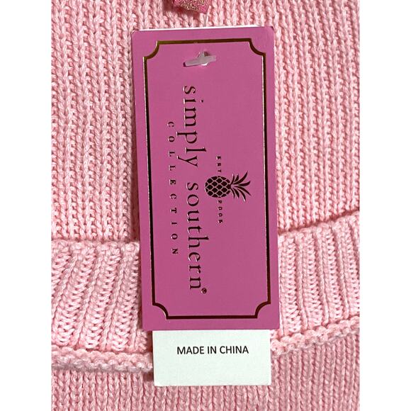 Simply Southern Knit USA Flag Sweater Womens XL Nautical Patriotic Coastal NWT - Picture 9 of 12